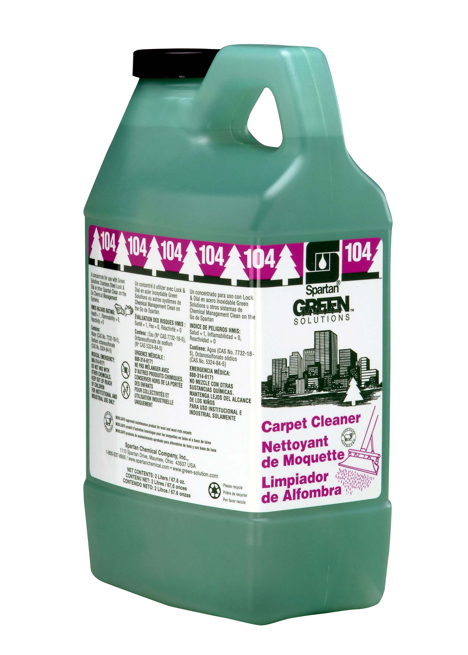Green Solutions® Carpet Cleaner 104 2 liter (4 per case)